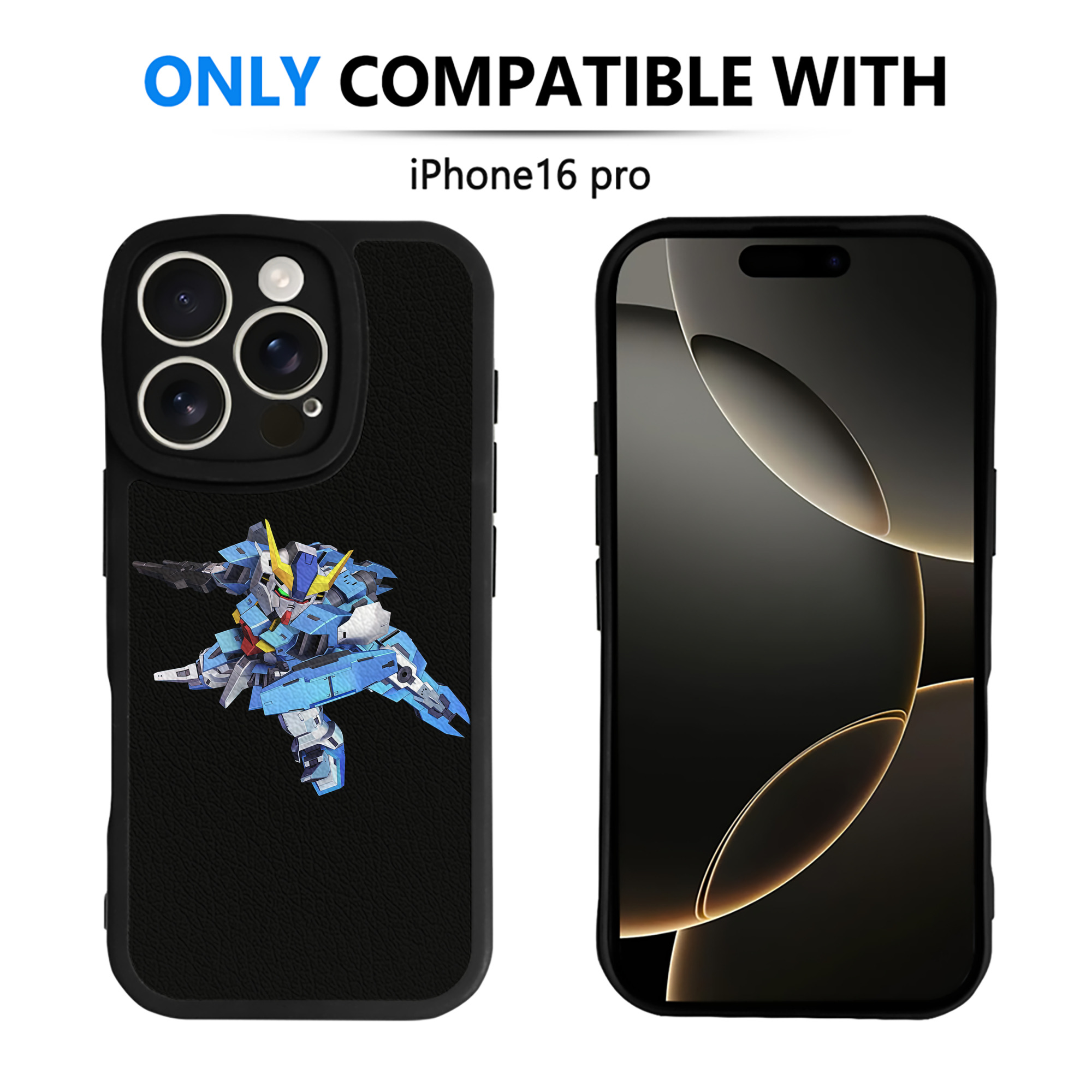 （画像用） 機動戦士ガンダム Mobile Suit Gundam 【iPhone 16シリーズ対応】シリコンスマホケース（レザー調） 材質：シリコン